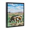 Stupell Industries Grazing Cattle Landscape Framed Floater Canvas Wall Art Design by Melissa Wang
